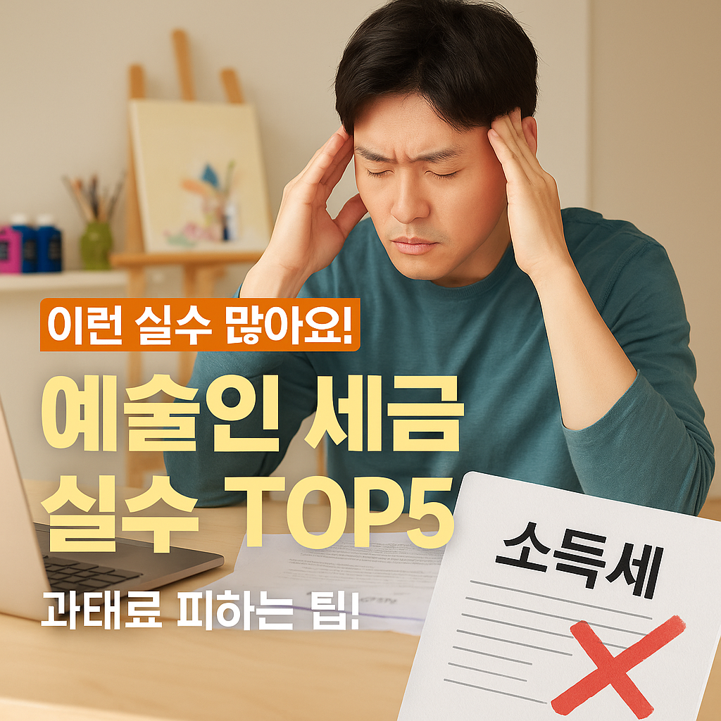 [5편] 예술인 신고 실수 사례 TOP5 &ndash; 이렇게 하면 불이익!