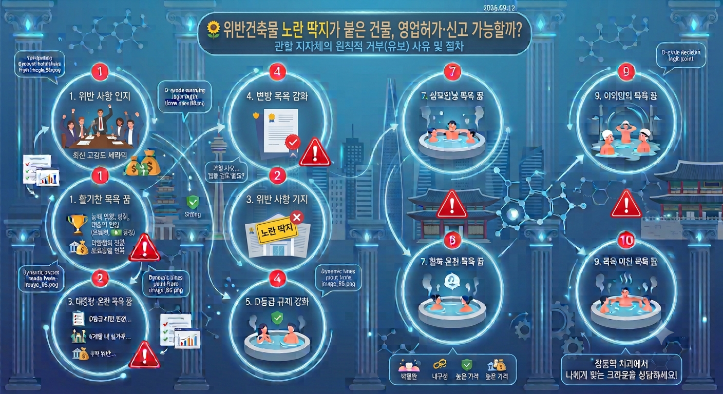 위반건축물 상가 계약 전 필수 확인! 건물 공용부만 불법 증축인데... 내 매장 영업신고 가능할까?