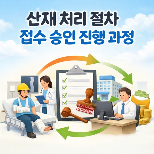 산재 처리 절차 접수 승인 진행 과정