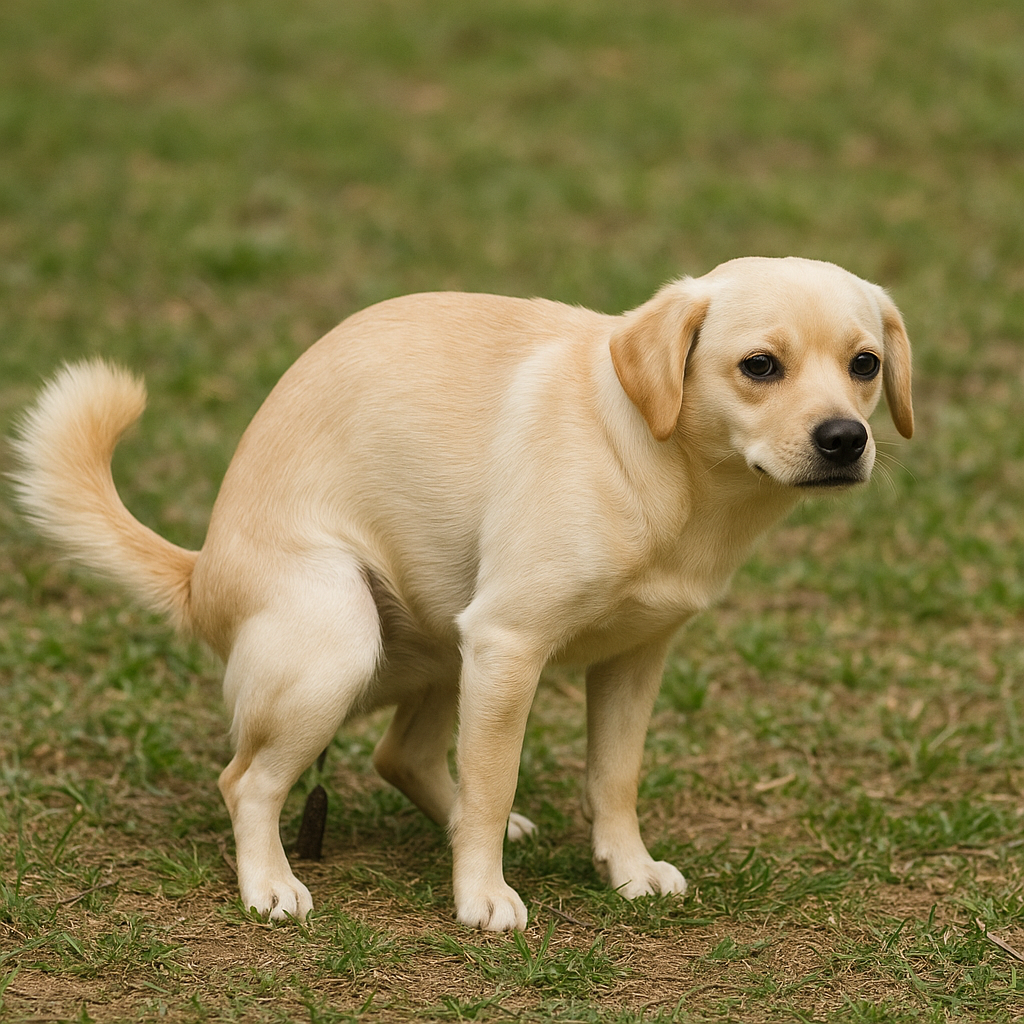 배변하는 강아지 관련 사진