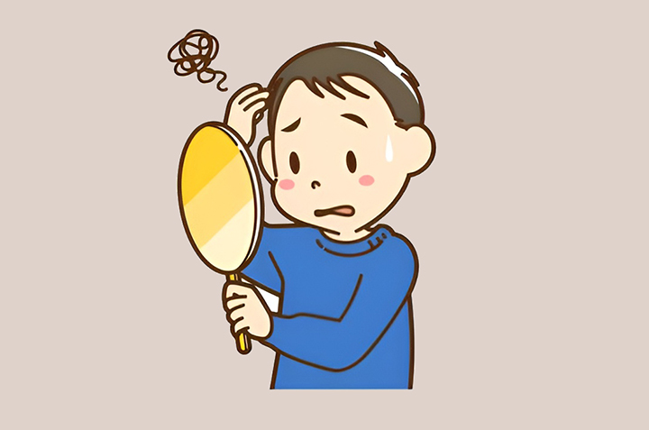 탈모증상이-발생한-남성
