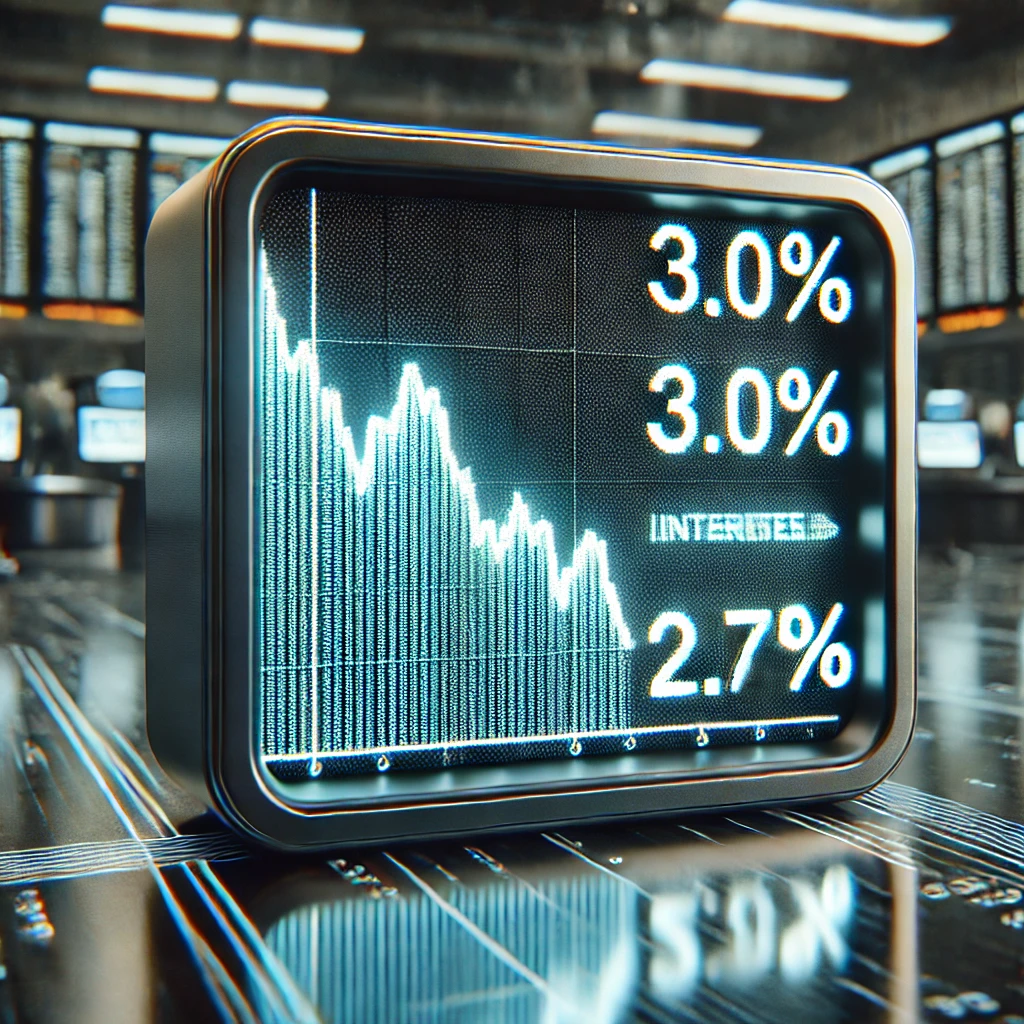 금리인하를 잘 표현해주는 디지털 시계