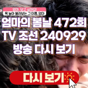 엄마의 봄날 472회 다시 보기