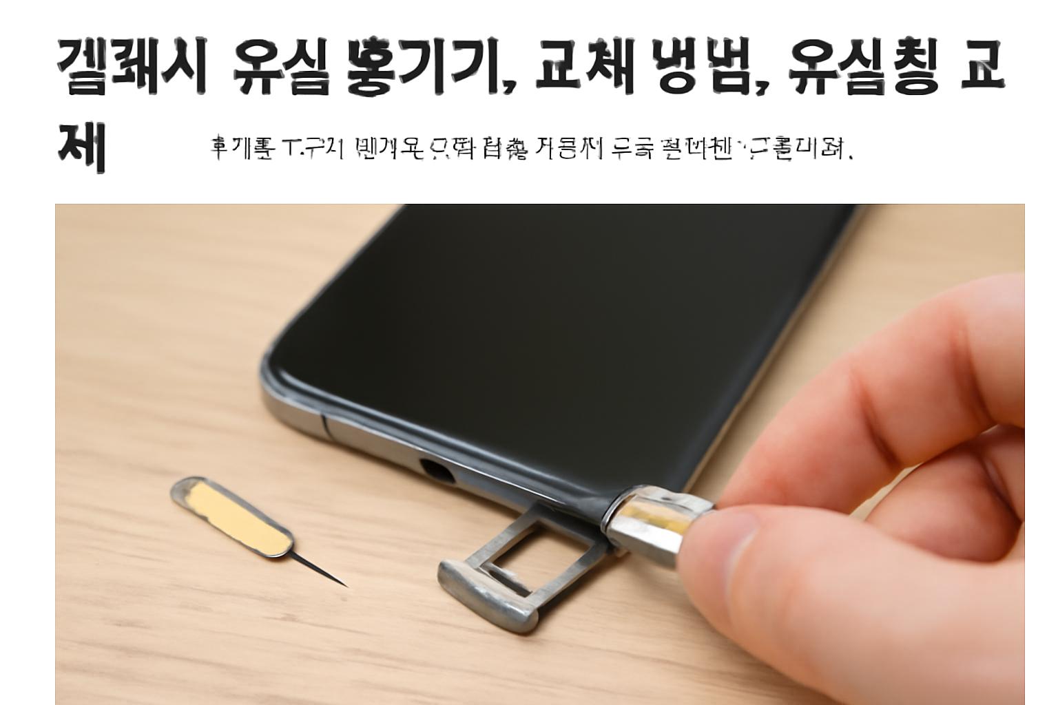 갤럭시 유심 교체방법