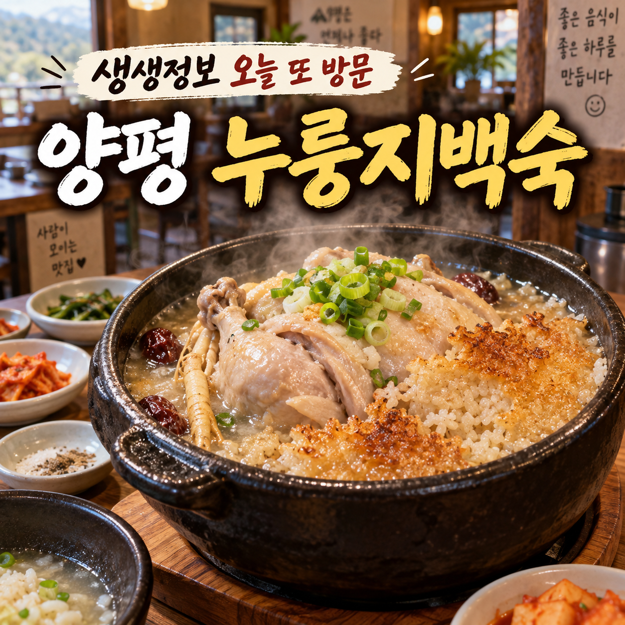 생생정보 오늘또방문 스타밥집 박주희 양평 누룽지백숙