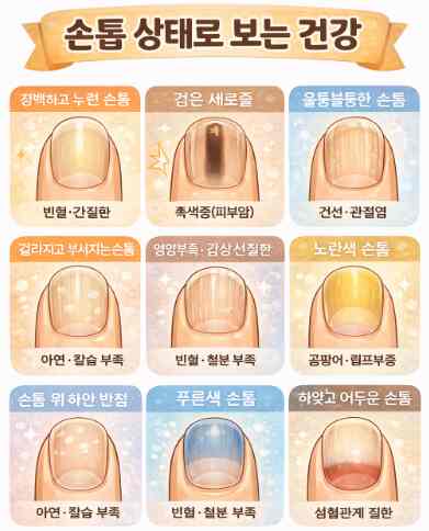 the state of one's health based on one's fingernails