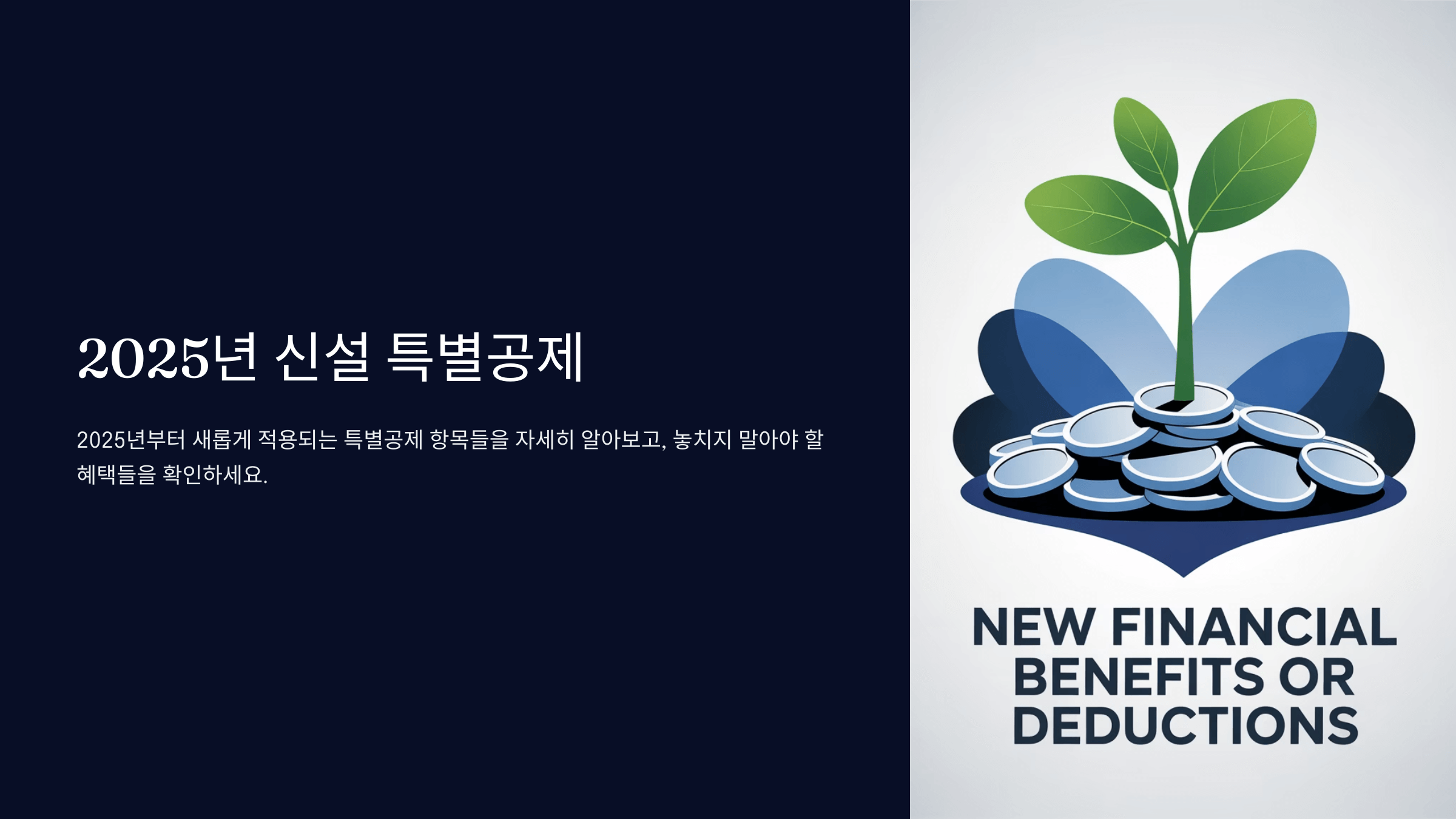 2025년 신설 특별공제