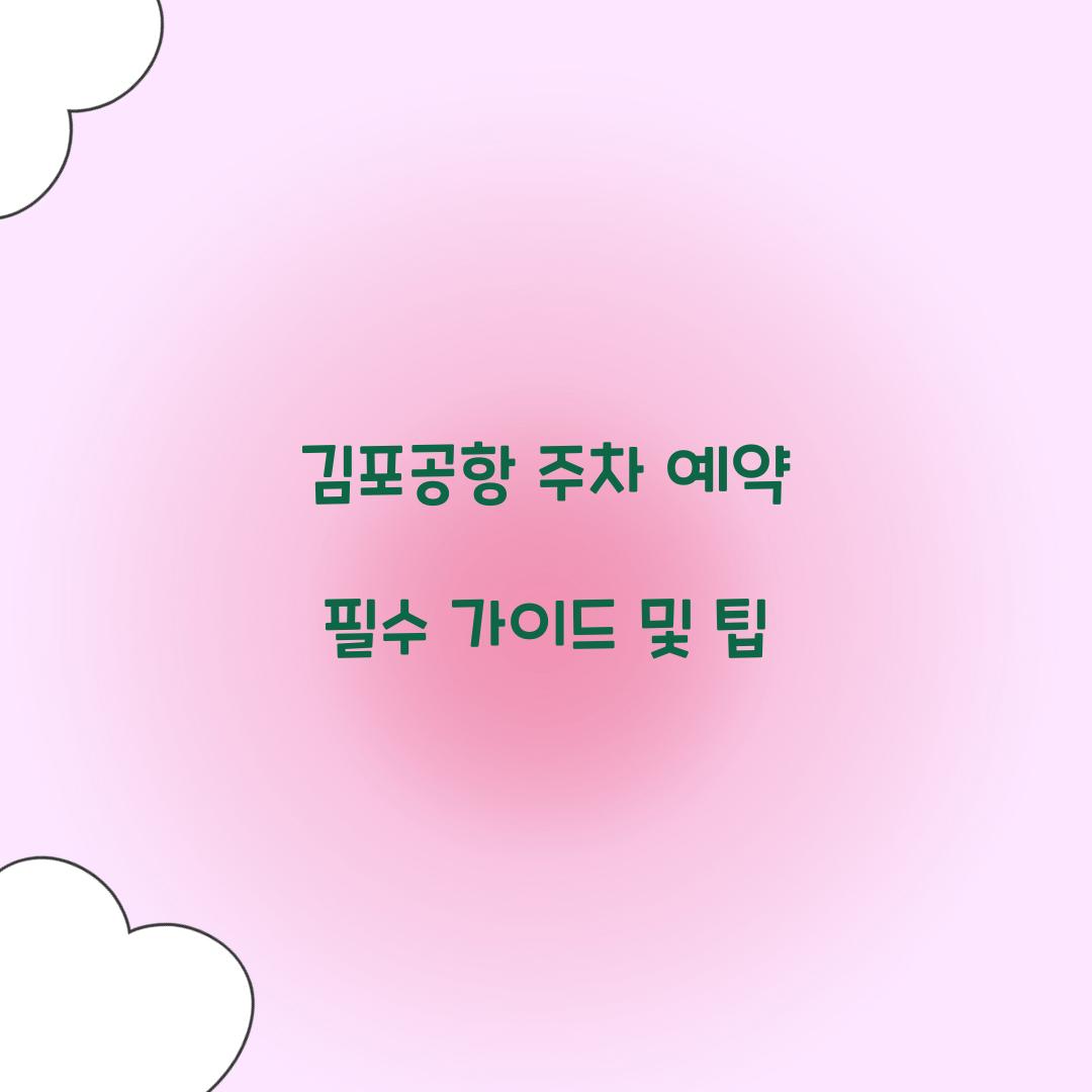 김포공항 주차