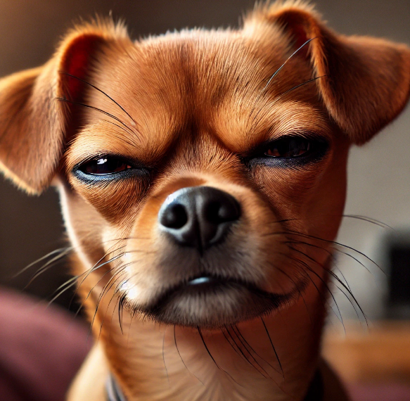 강아지 눈째려보기&amp;#44; 장난일까 공격일까?