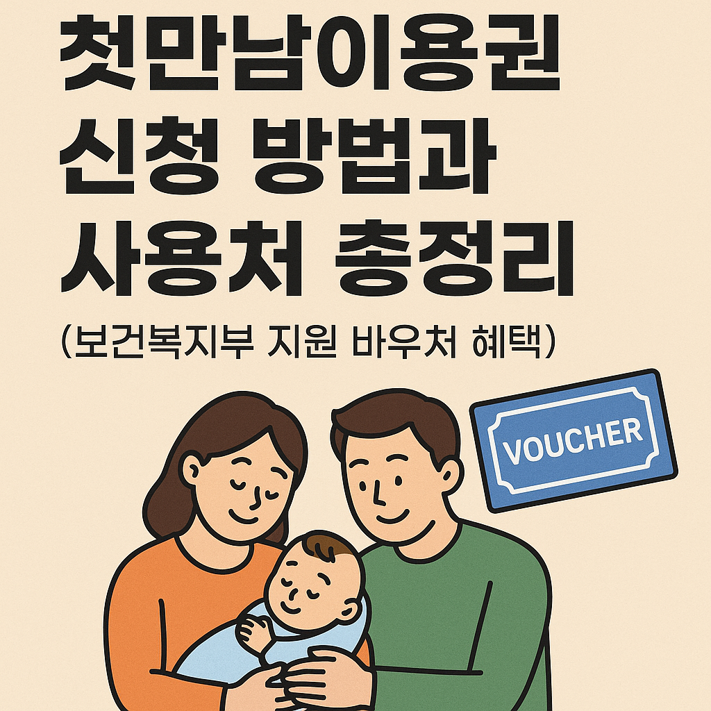 첫만남이용권 신청 방법과 사용처 총정리 (보건복지부 지원 바우처 혜택) 관련 사진