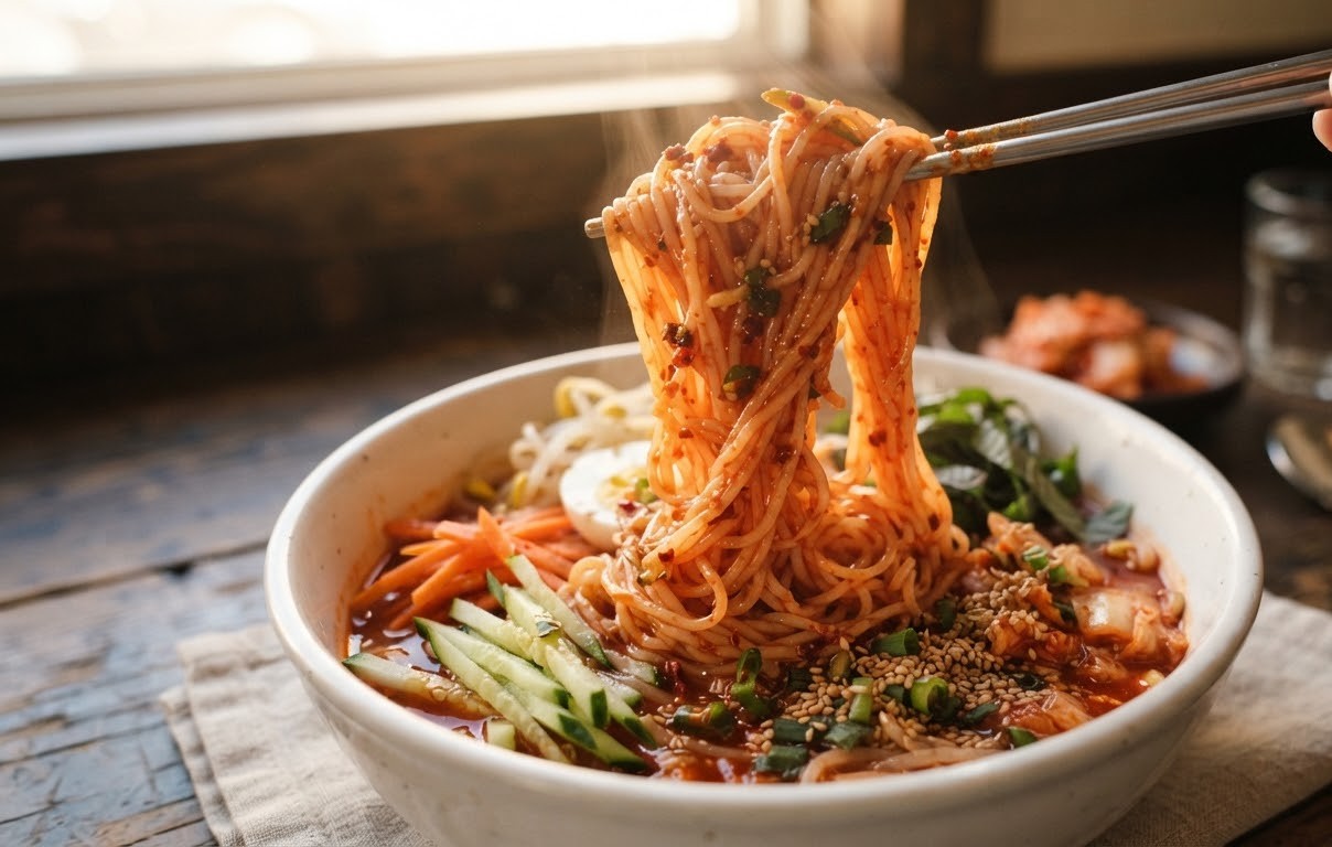 열무비빔국수