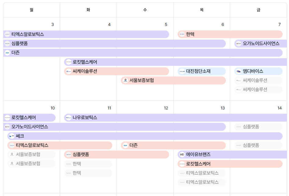 2025년 3월 공모주 청약일정 정리