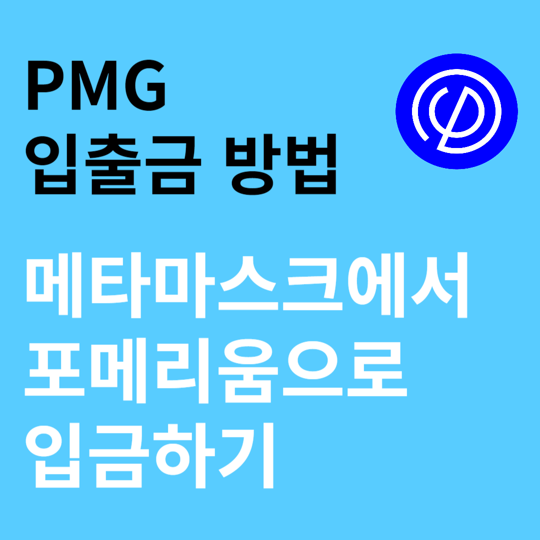 pmg 입출금방법 로고