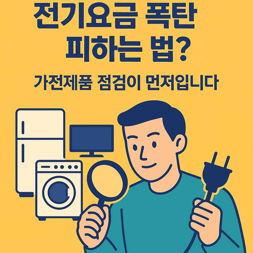 전기요금 폭탄 피하는 법? 가전제품 점검이 먼저입니다