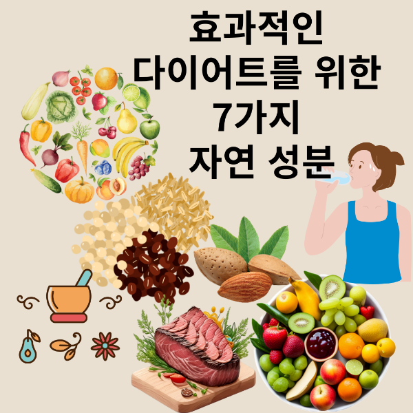 효과적인 다이어트를 위한 7가지 자연 성분