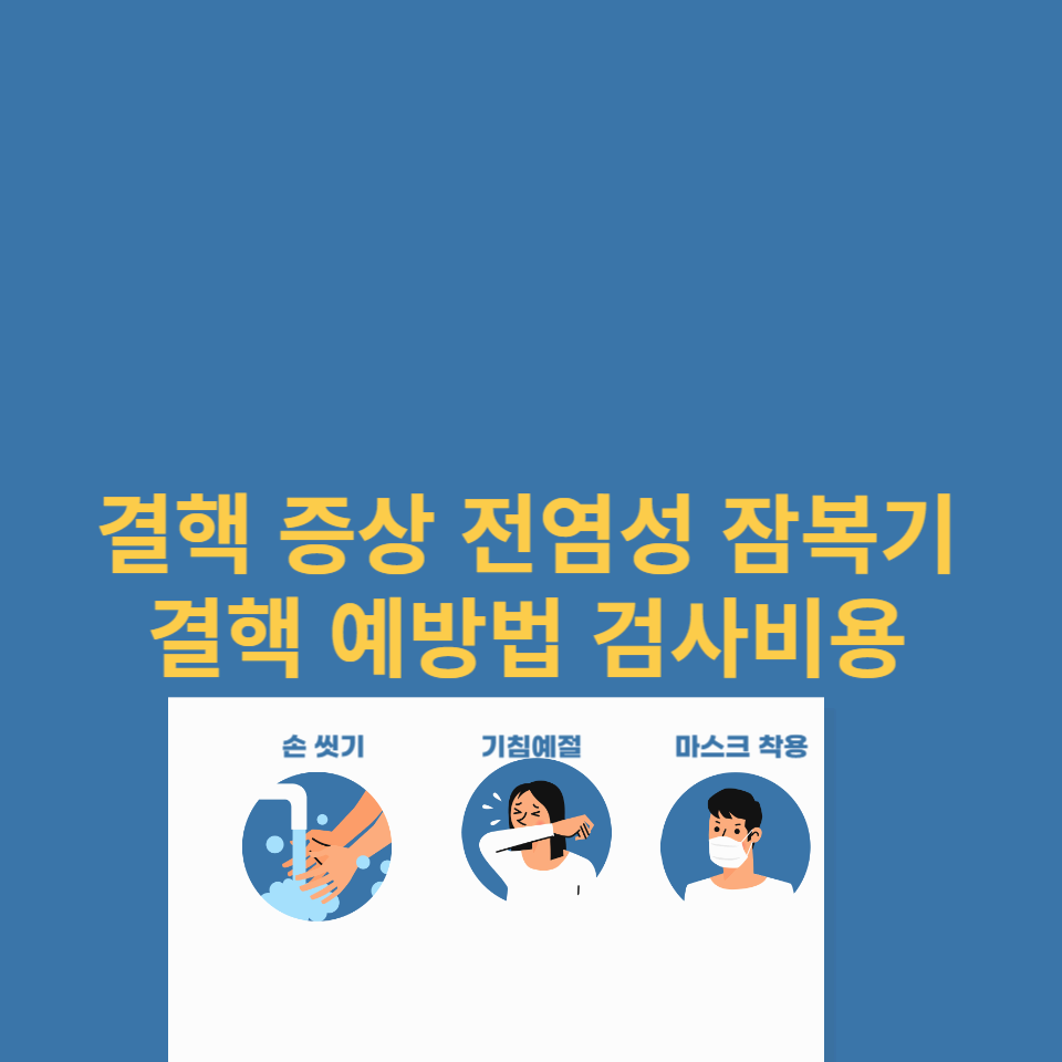 결핵-증상-전염성-잠복기-예방법-검사비용