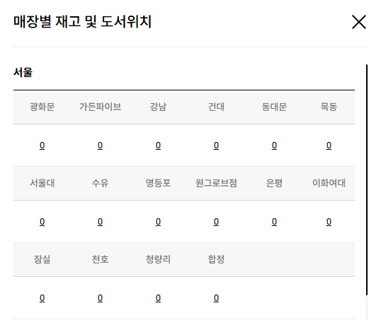 교보문고 재고확인