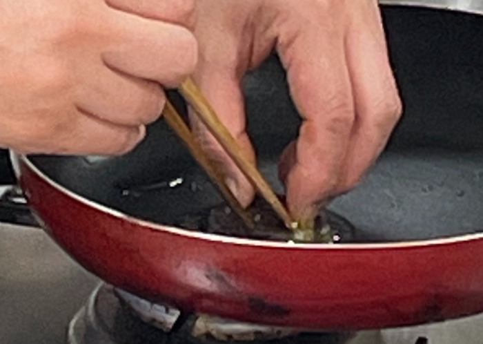 한식조리기능사 실기시험 준비 - 표고전 - 프라이팬에 지지기