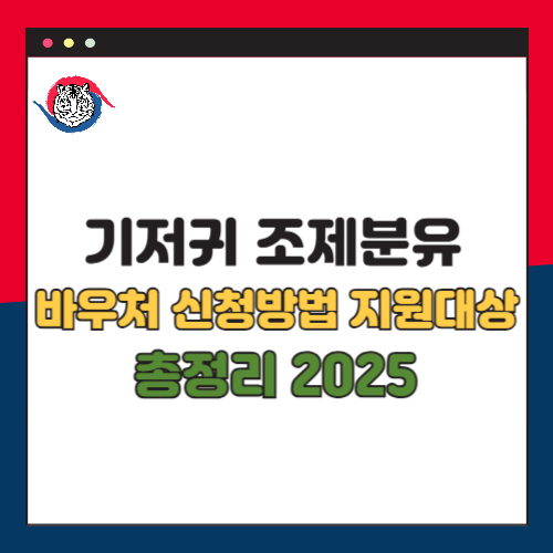 저소득층 기저귀 및 조제분유 바우처 신청방법 지원대상 총정리 2025