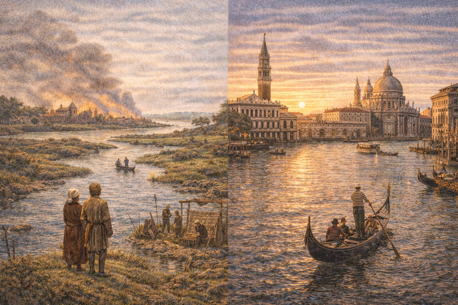 베네치아는 어떻게 '물 위의 도시'가 되었을까