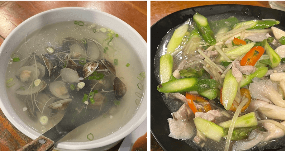 조개탕-및-아스파라거스-볶음