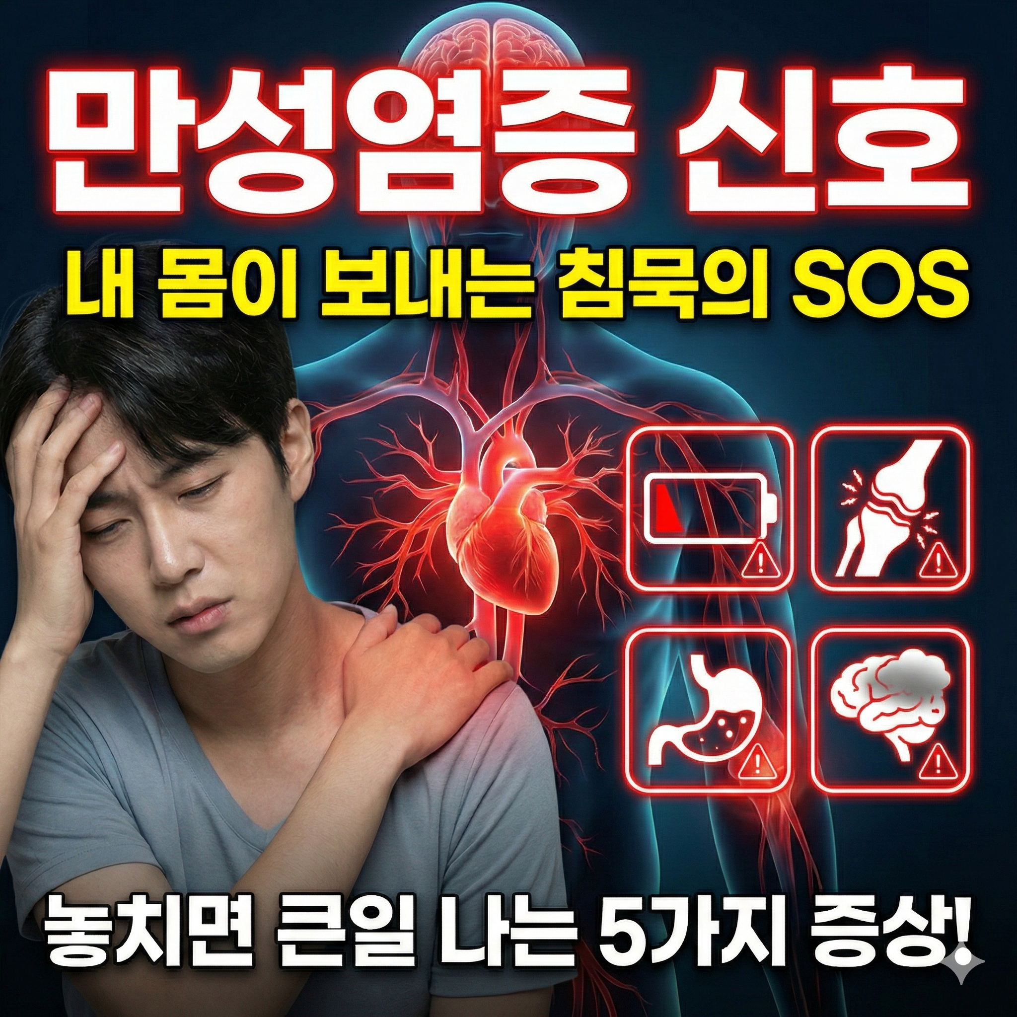 만성염증 신호, 내 몸이 보내는 '침묵의 SOS' 5가지와 관리법