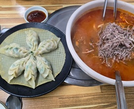 육개장칼국수-수제만두