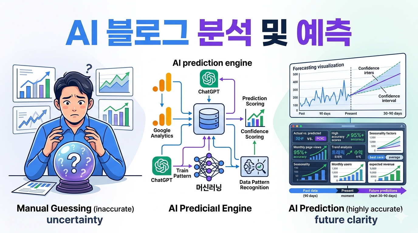 AI와 머신러닝으로 블로그 트래픽과 수익을 자동으로 예측 - ChatGPT와 Google Analytics를 연동한 예측 분석 시스템