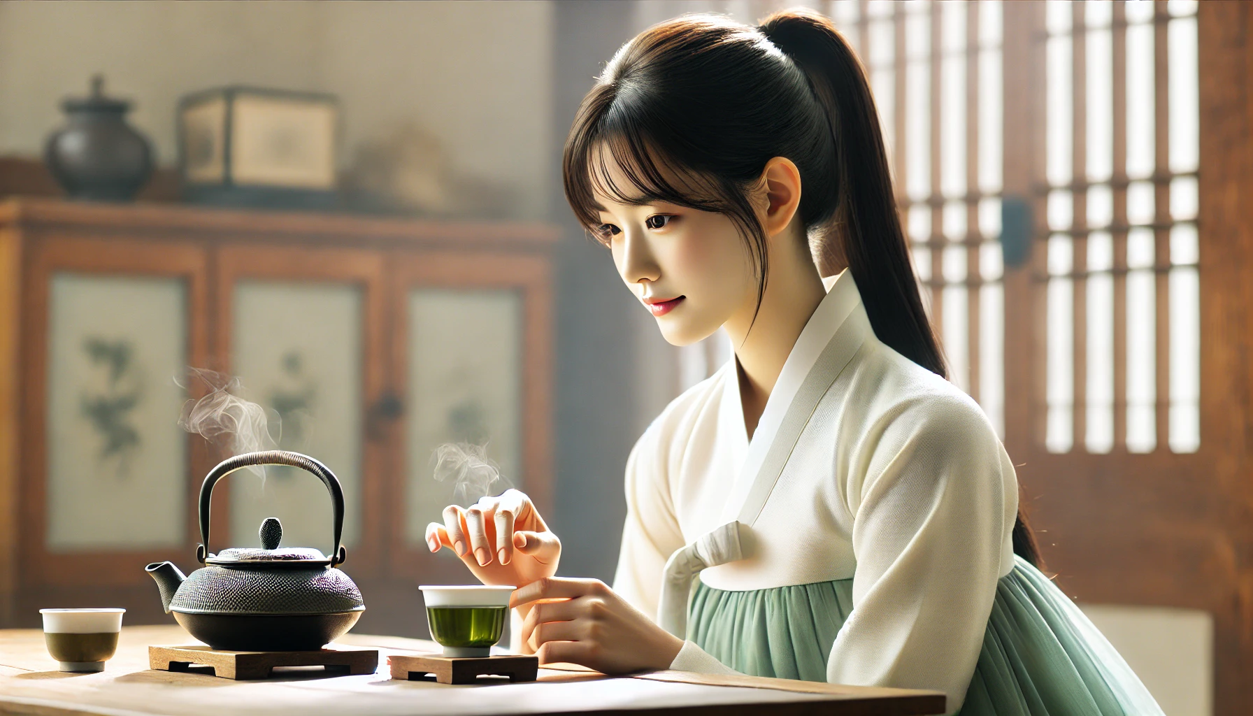 녹차 우려내기
