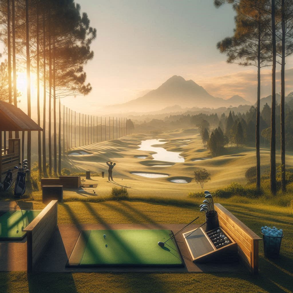 실외골프연습장 배경