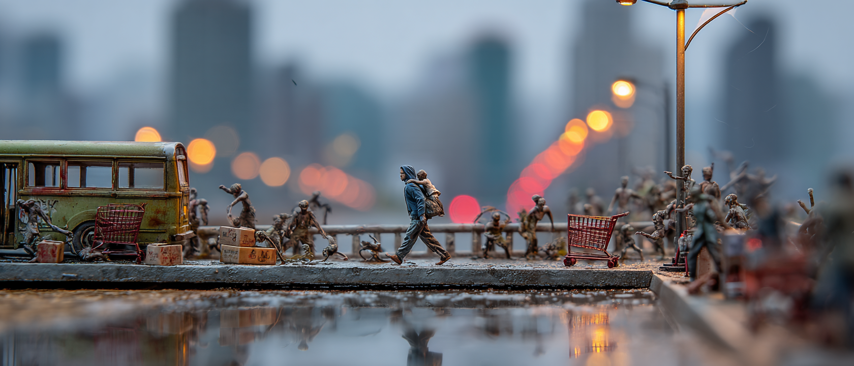 미니어처풍으로 재해석한 좀비 딸 장면 by pearl's review