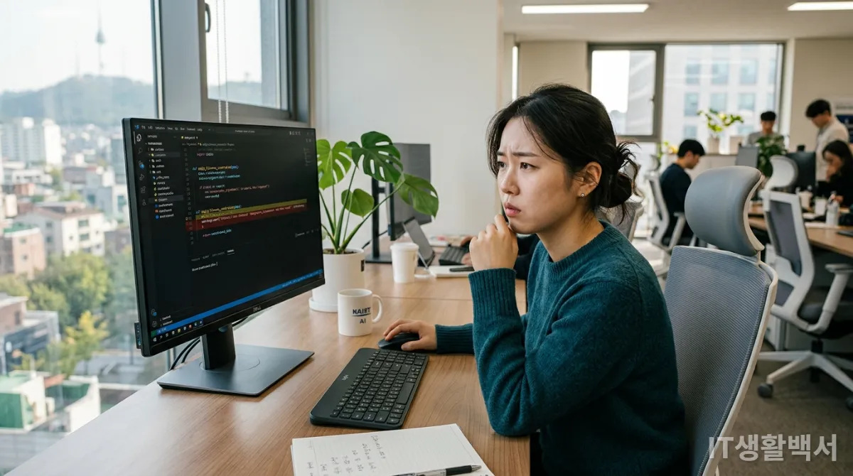 AI 코드의 편향성을 검토하는 한국인 AI 개발자