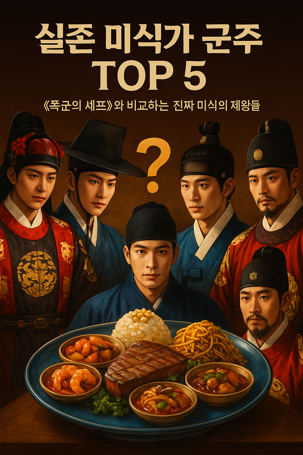 폭군의셰프, 진명대군, 정조대왕음식, 조선왕조미식가, 궁중요리, 세종대왕식단, 영조건강식, 광해군전통주, 태종사냥음식, tvN드라마, 한식사극