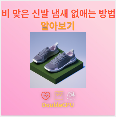 비 맞은 신발 냄새 없애는 법