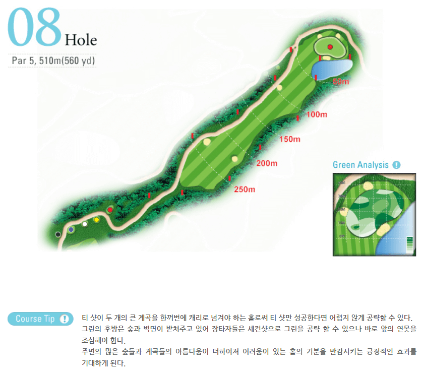 로드힐스 골프앤리조트 힐스코스 8