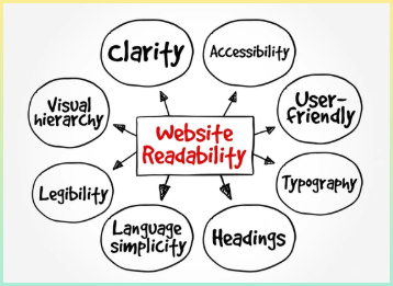 웹사이트 가독성에 대한 특징들