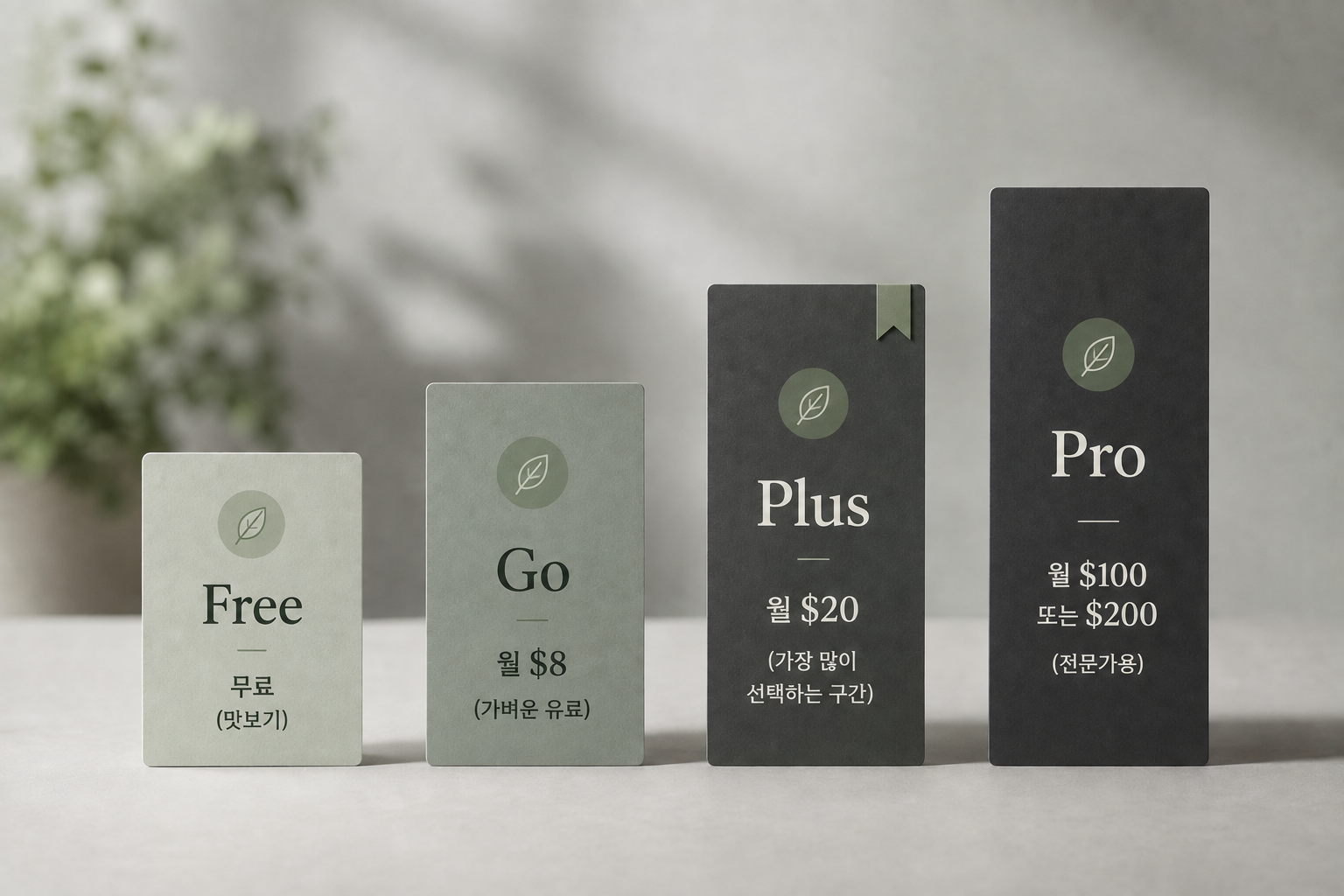 챗GPT Free&middot;Go&middot;Plus&middot;Pro 요금제를 가격과 기능 기준으로 비교한 2026년 표