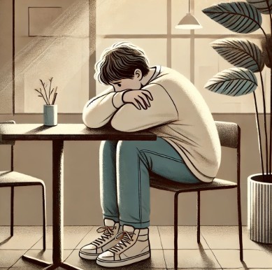 불안한 남성