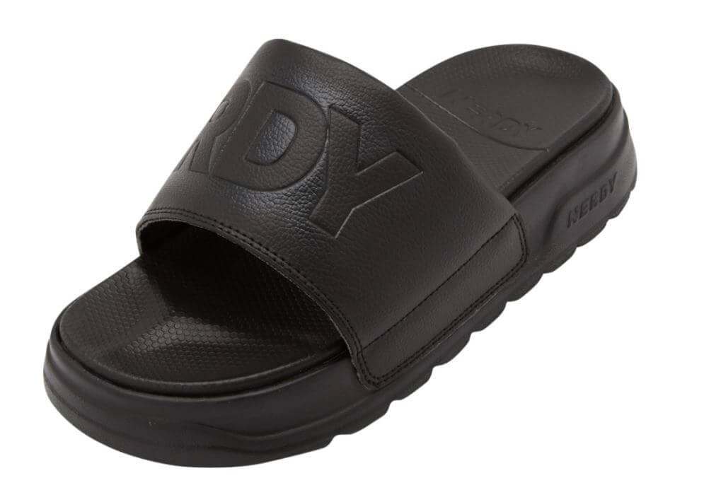 널디 하프톤 남자 슬리퍼 블랙