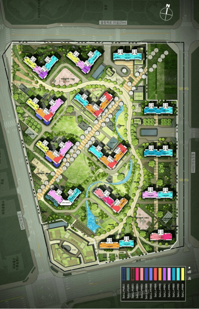 잠실 르엘 단지 배치도