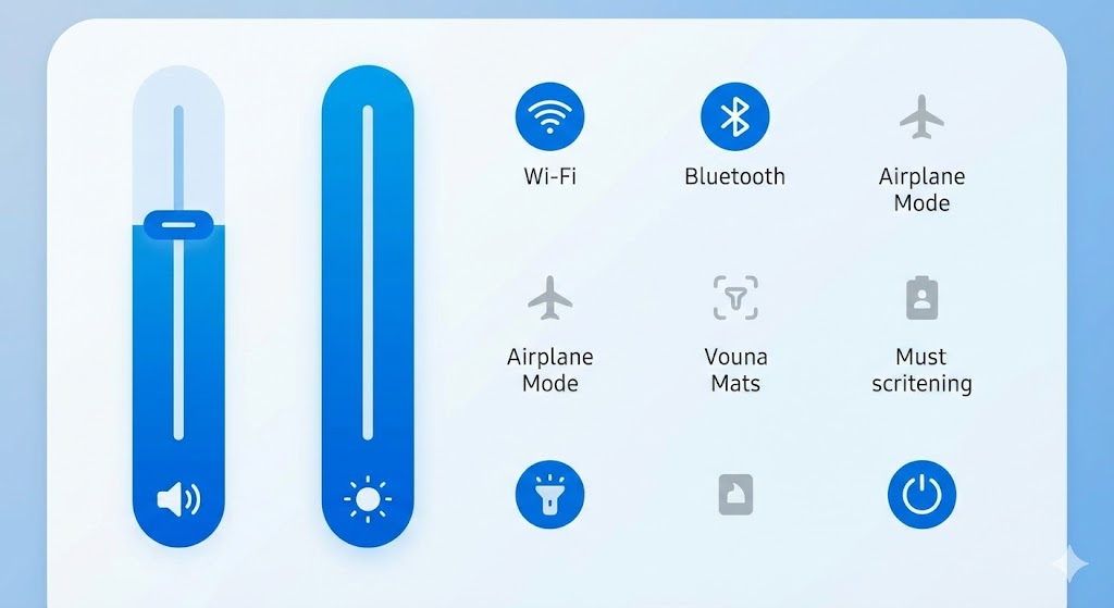 갤럭시 퀵패널 세로 모드 및 커스터마이징 화면