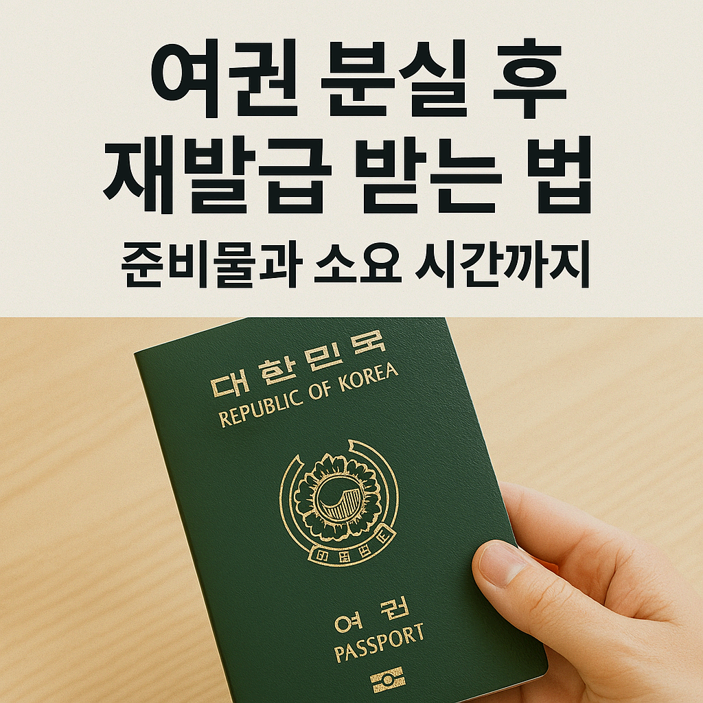 여권 분실 후 재발급 받는 법 &ndash; 준비물과 소요 시간까지