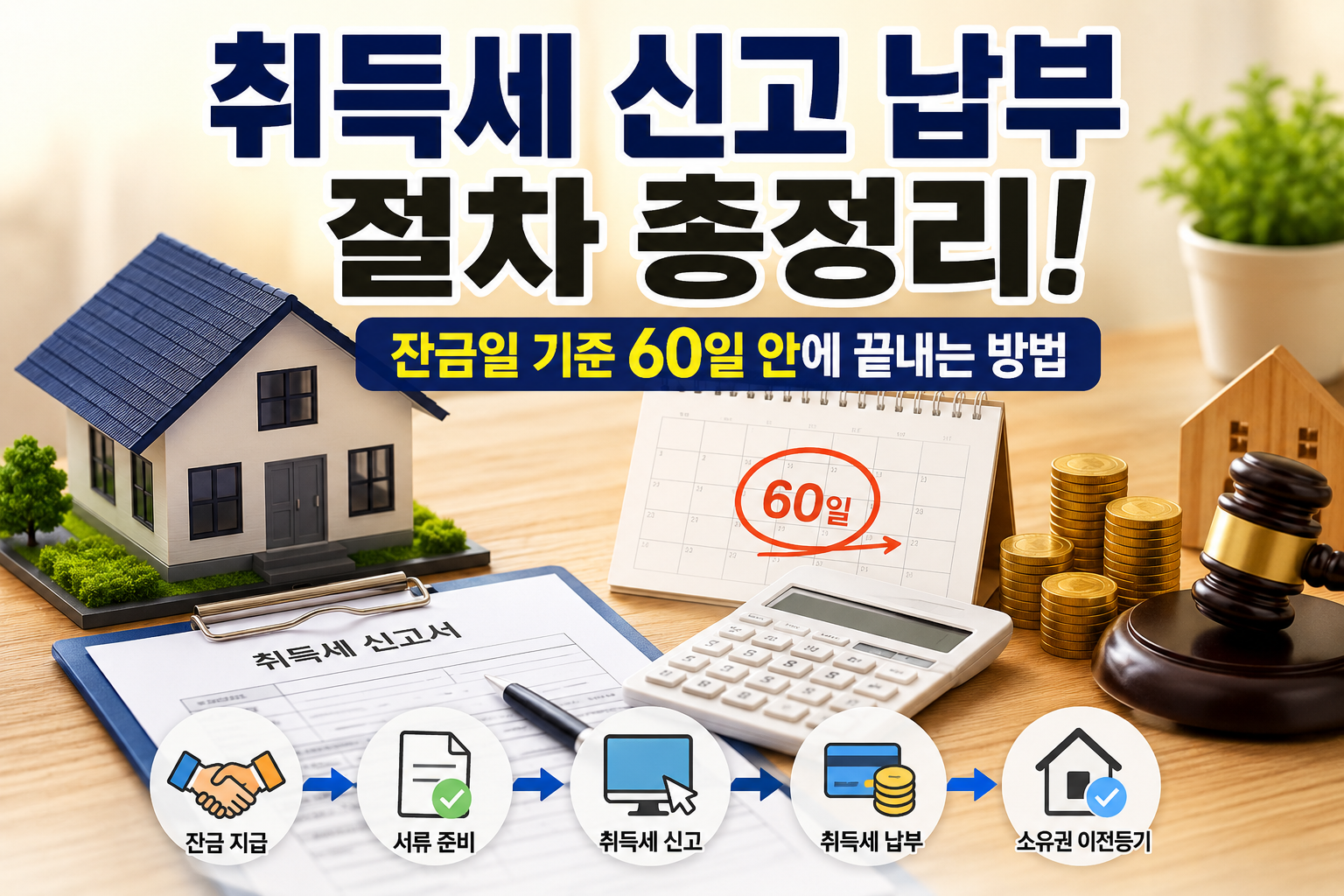 취득세 신고 납부 절차 총정리! 잔금일 기준 60일 안에 끝내는 방법 관련 사진