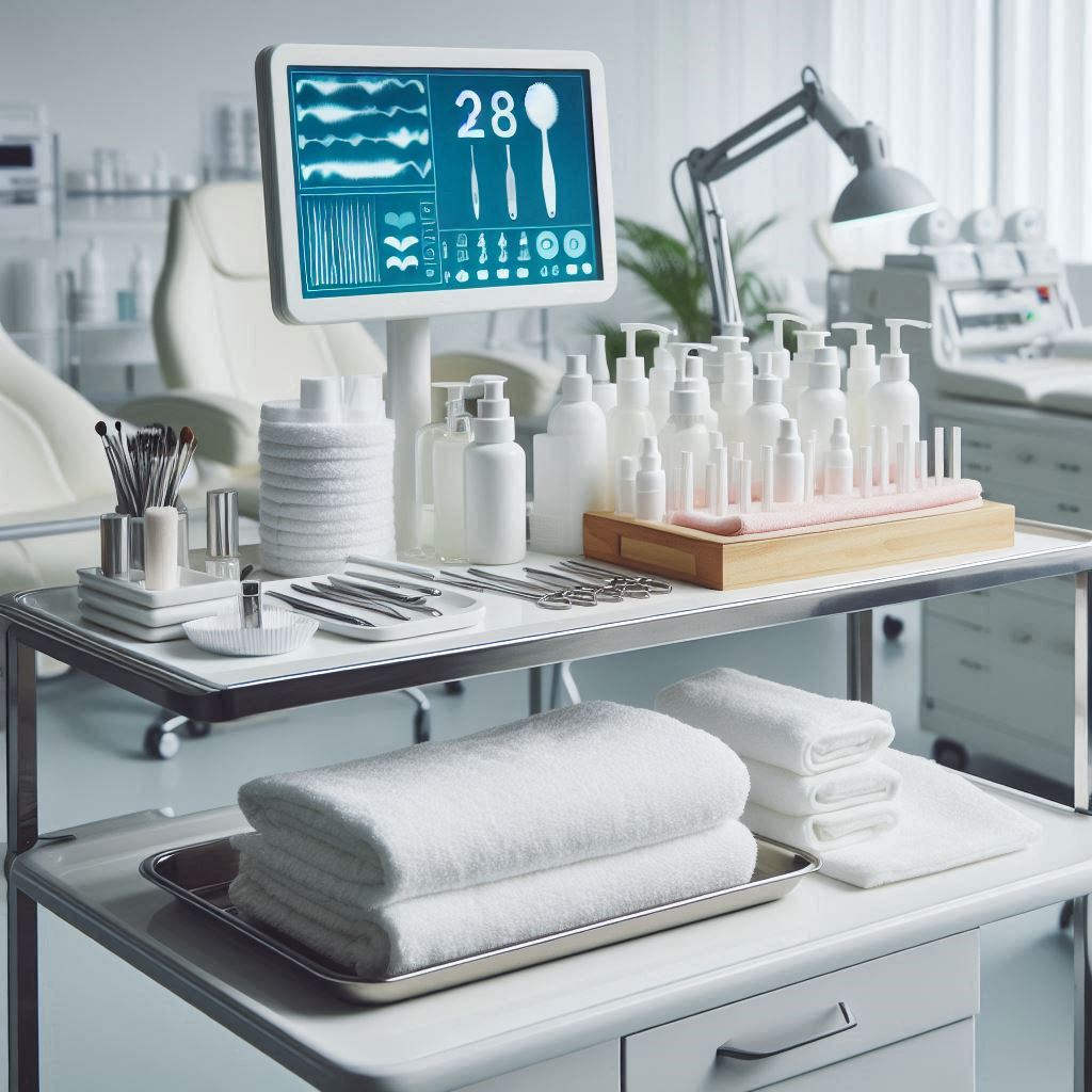 피부,체형관리 샵 배경