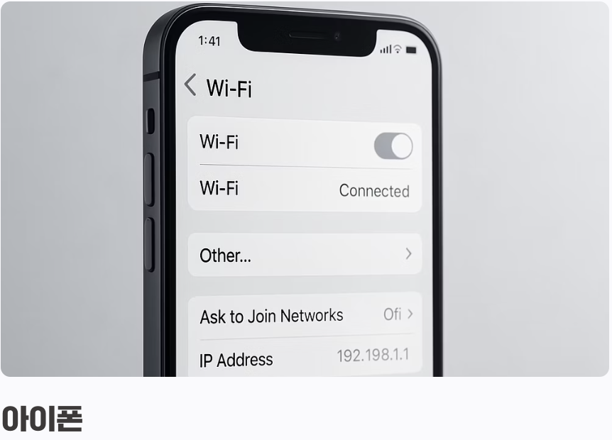 스마트폰 속 내 IP는? (모바일)