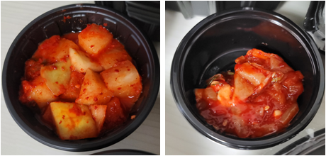 깍두기와 오징어젓갈