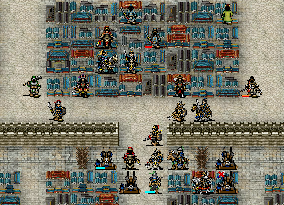 삼국지 조조전 MOD 신조조전 6.1 성도 침공전 2차 외곽 성벽에서 조창, 서황, 조인, 방덕으로 결전