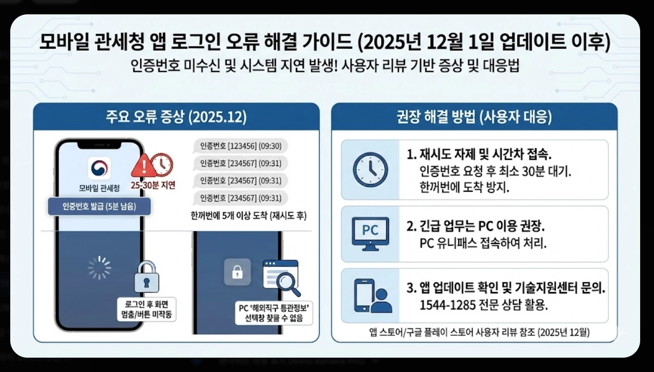 유니패스 로그인 오류 해결방법