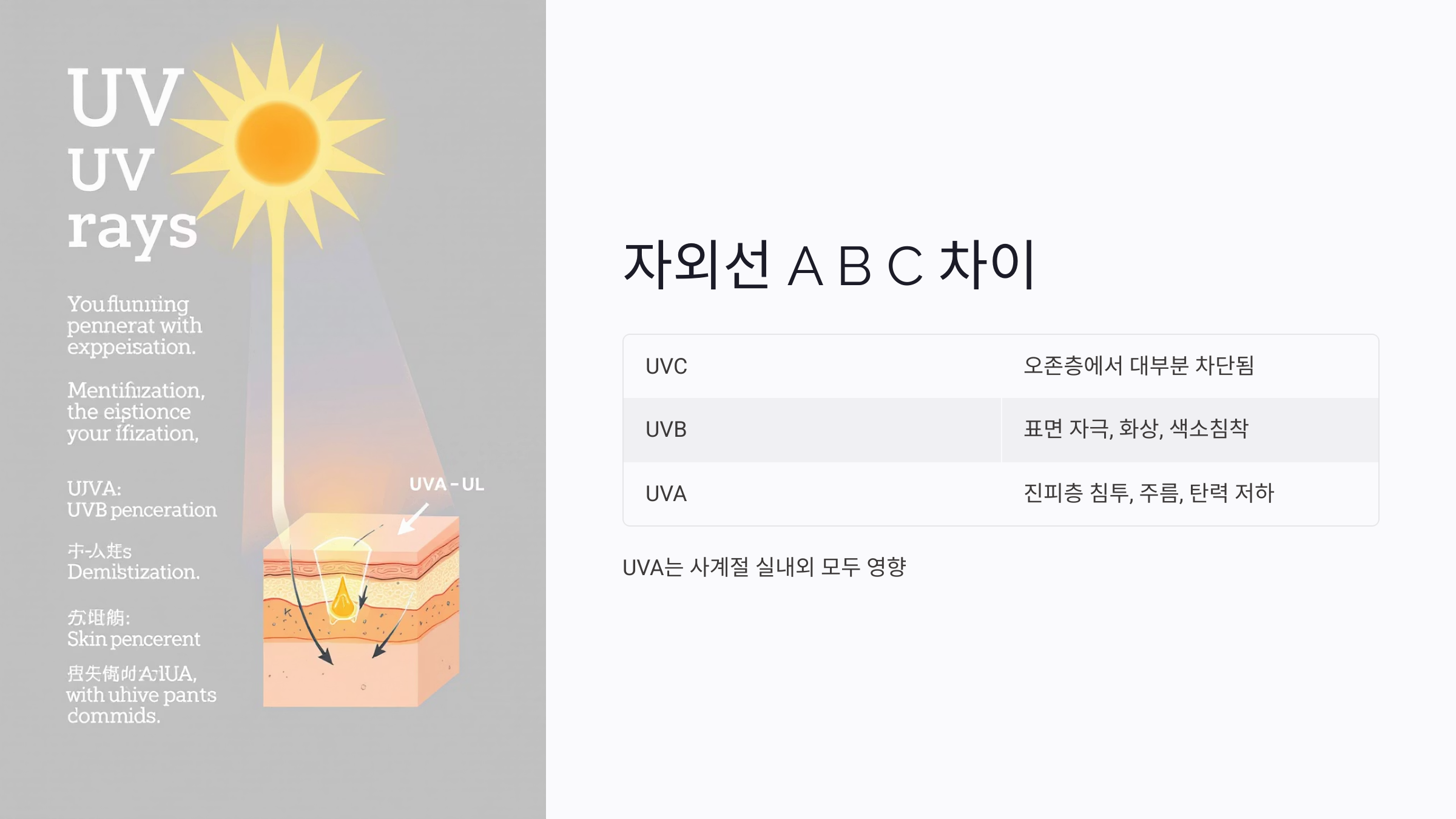 UVA 차단 지수(PA 등급)의 중요성