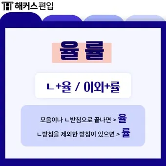 율 률 맞춤법 완벽정리 합격률 합격율_14